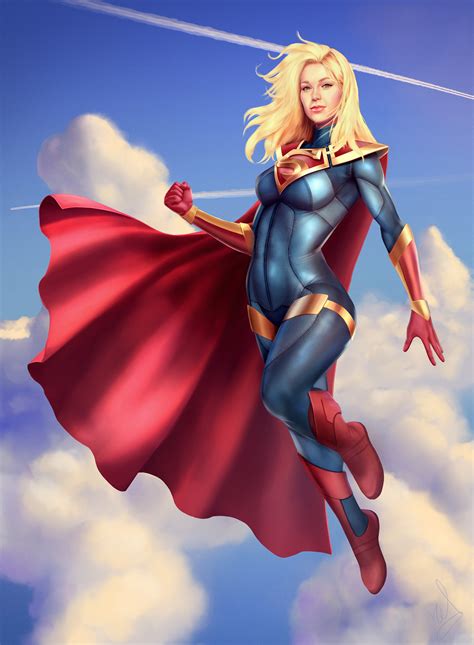 ArtStation - Supergirl Injustice 2 - Melissa Benoist (fan art)