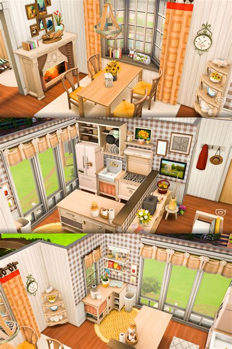 This is an idea of Cottage Interior Design on The Sims 4. This cottage ...