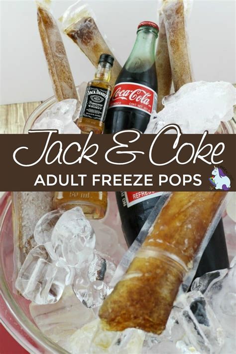 Jack and Coke Homemade Freeze Pops for Adults Recipe!