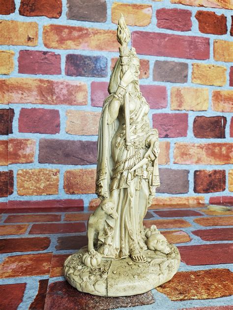 Vintage Hecate Statue Greek Goddess of Magic Hecate Altar | Etsy