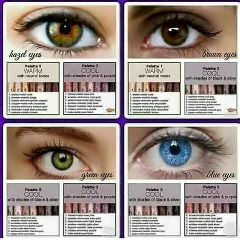 Hazel Green Hazel Eye Color Palette