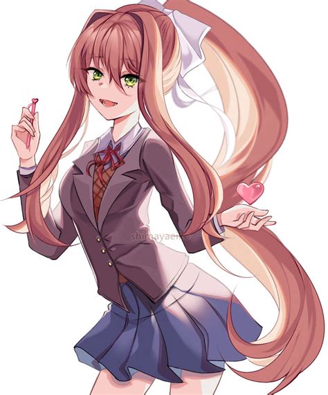 Monika [DDLC Fan art] by ShimayaEiko on DeviantArt