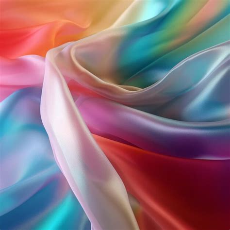 Premium AI Image | A colorful fabric that is made by the artist