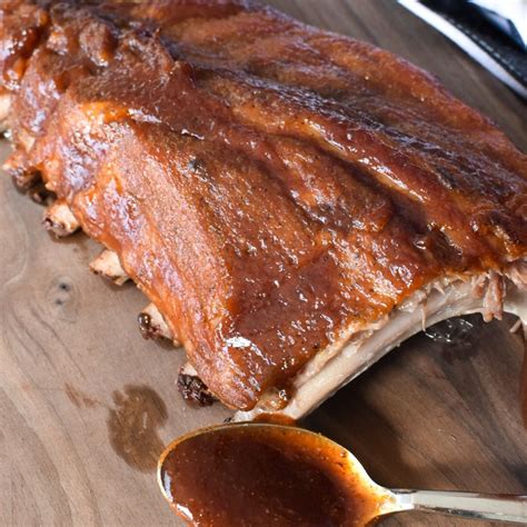 BBQ Pork Loin Back Ribs Recipe - Thyme For The Table