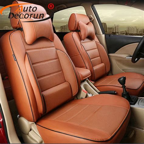 AutoDecorun PU leather Cover car for Kia sportage seat covers cars seat cushion supports ...