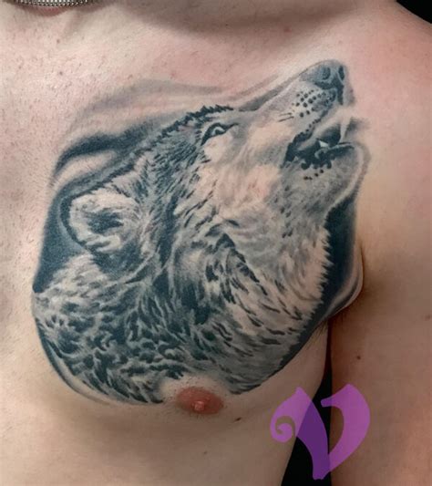 Wolf tattoo - Visions Tattoo and Piercing