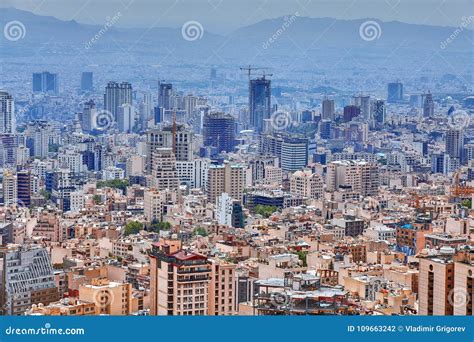 Tehran Capital City of Iran, Cityscape from Lookout Mountain. Editorial Photography - Image of ...