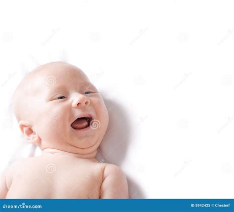 Cute baby boy smiling stock image. Image of laying, funny - 5942425