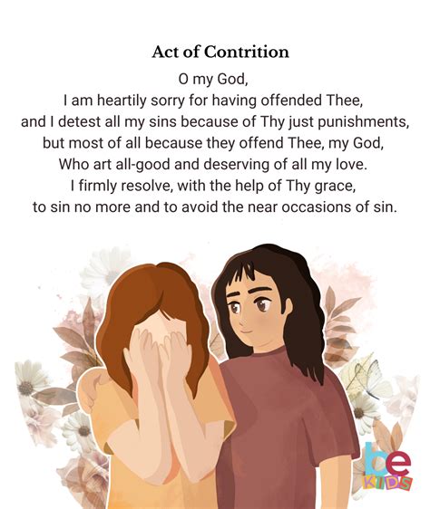 Prayers for confession - BeKids