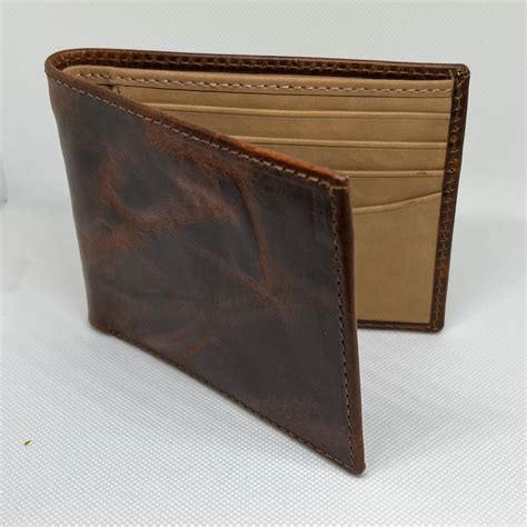 LEATHER BIFOLD WALLET 100% Premium Full Grain Leather - Etsy