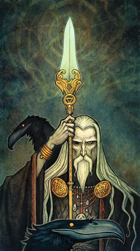 Odin art by Johan Egerkrans : Norse