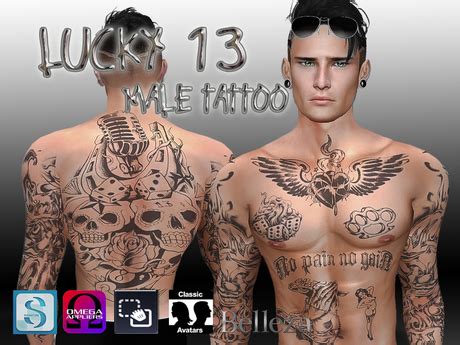 Second Life Marketplace - Lucky 13 Tattoo