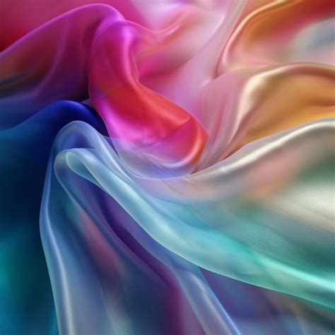 Premium AI Image | A colorful fabric that is made by the artist