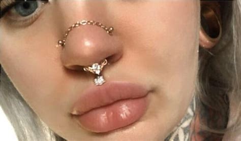 Rainbow Nose Chain Nostril Chain Nose Chain Piercing Chain ...