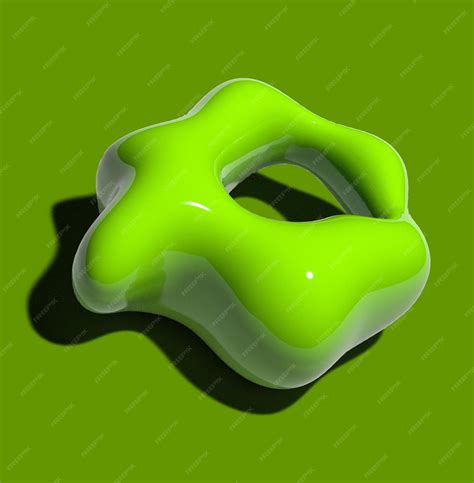 Premium Vector | 3d abstract green shapes for design