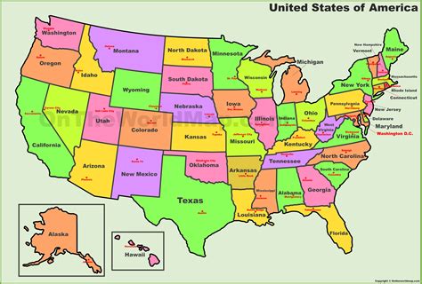 Usa Map With Capitals And Abbreviations | Free Images Usa Map