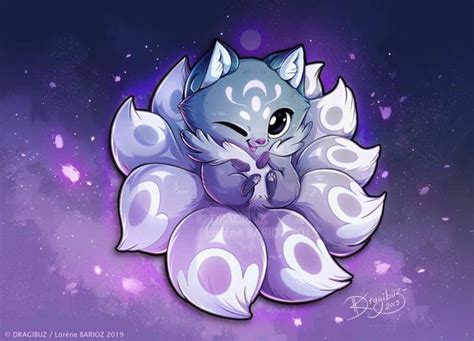 Baby Kitsune by Dragibuz on @DeviantArt | Ilustrasi karakter, Karya seni fantasi, Gambar hewan