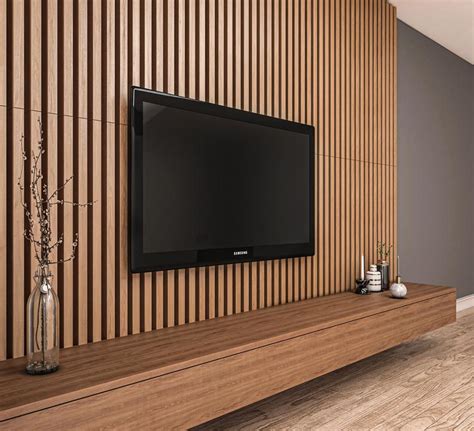 Wood Slat Wall, Wood Panel Walls, Wood Slats, Tv Wall Panel, Diy Wood Wall Paneling, Wall Panels ...