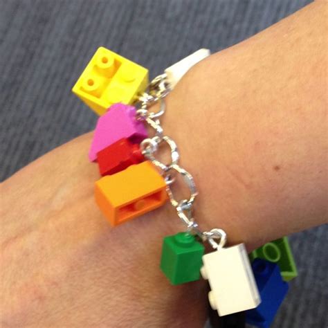 Love my new Lego bracelet. From www.snowandsnow.co.uk | Lego bracelet, Heart charm bracelet ...