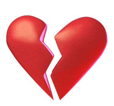 Broken Heart Sticker - Broken heart - Discover & Share GIFs