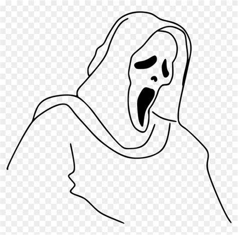 Casper Ghostface Drawing Halloween - Ghost Face Drawing - Free ...