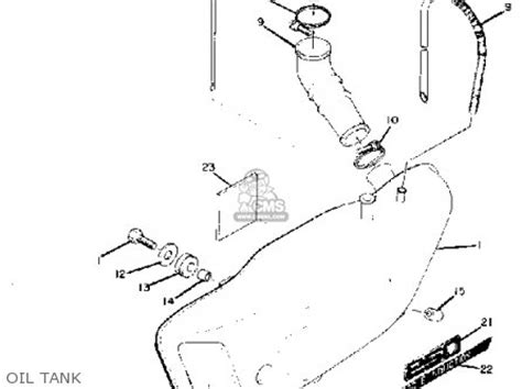 Yamaha RD250 1973 USA parts lists and schematics