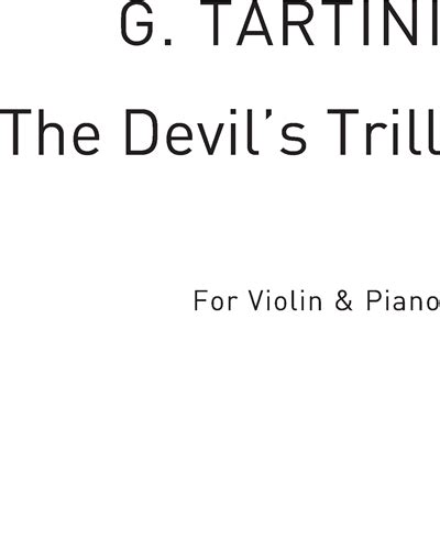 The Devil's Trill Sonata Sheet Music by Giuseppe Tartini | nkoda | Free 7 days trial