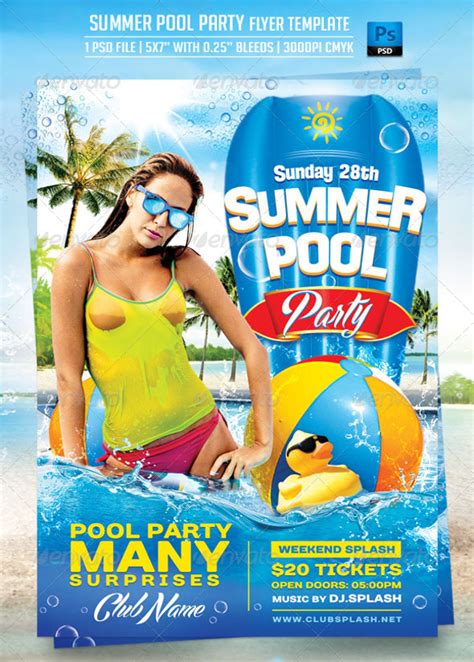 FREE 15+ Pool Party Flyer Templates in PSD | EPS