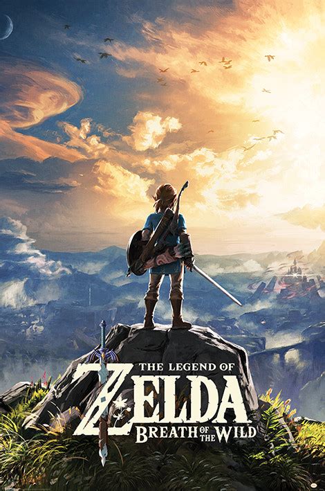 Plakat The Legend Of Zelda: Breath Of The Wild - Sunset | Poster an der Wand | 3+1 GRATIS ...