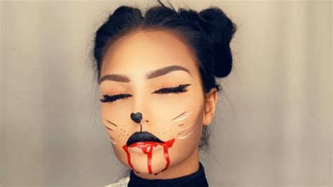 BLOODY CAT | Halloween Makeup | deutsch - YouTube