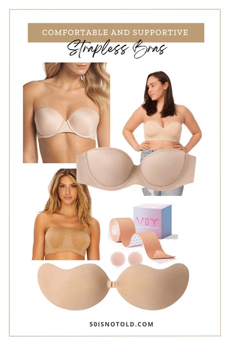 Comfortable and Supportive Strapless Bras for Women Over 50