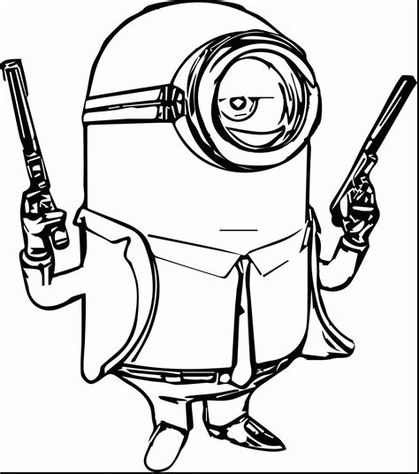 Minion Coloring Pages Bob at GetDrawings | Free download