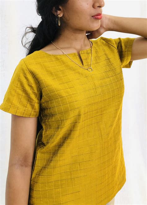 Mustard Dress | 9827GCR-1 | - Boutique In Trichy