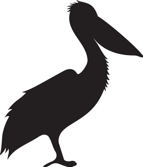 Pelican vector silhouette 4734110 Vector Art at Vecteezy