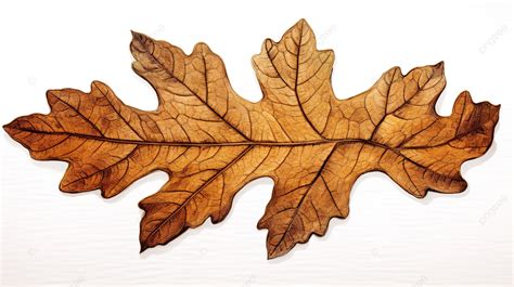 Hand Drawn Design Showcasing The Textured Beauty Of An Autumn Oak Leaf Background, Autumn, Tree ...