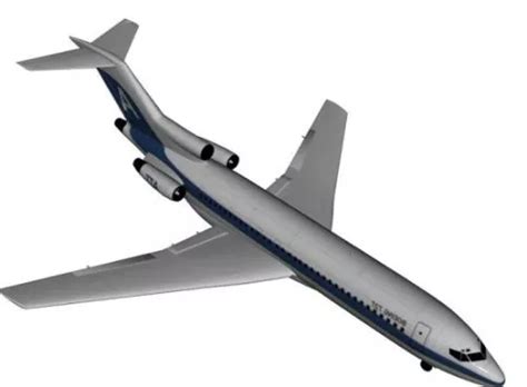 Boeing 727 Airplane Free 3d Model - .Obj - Open3dModel