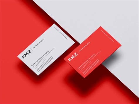 Free Modern Brand Business Card Mockup (PSD)