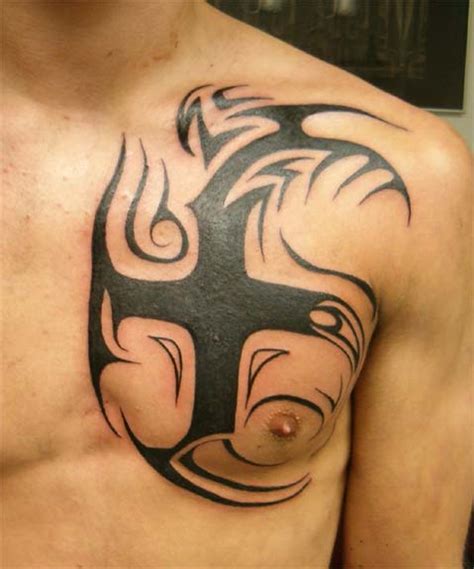 25 Beautiful Tribal Chest Tattoos | Only Tribal