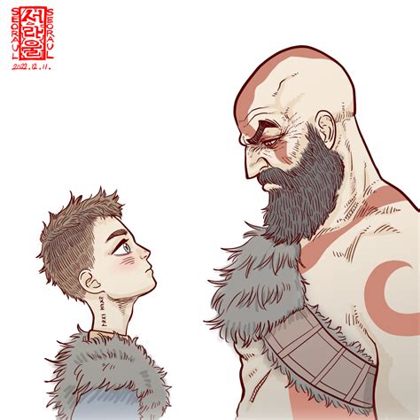 Kratos And Atreus by Seoraul on DeviantArt