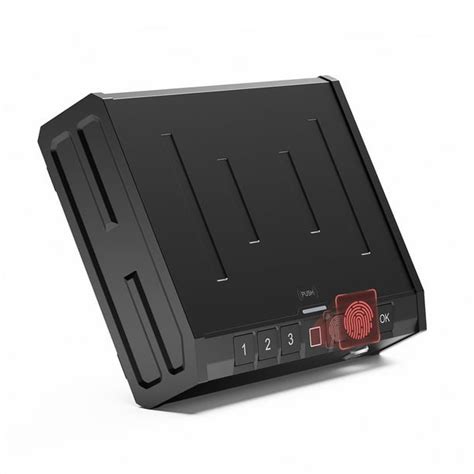 Gun Safe Biometric Lock Box for Pistols with 3-Way Quick Access Fingerprint Identification, LED ...