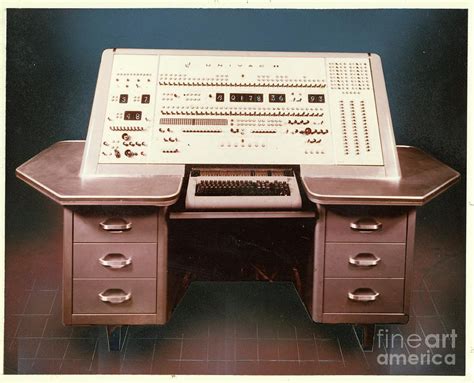 Univac II Computer Control Panel Photograph by Hagley Museum And Archive/science Photo Library