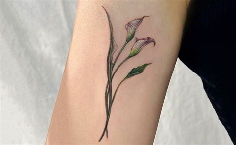 Watercolor Calla Lily Tattoo