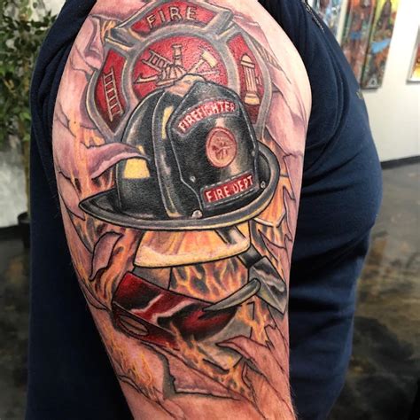 101 Amazing Firefighter Tattoo Designs You Need To See! | Outsons | Men's Fashion Tips And St ...