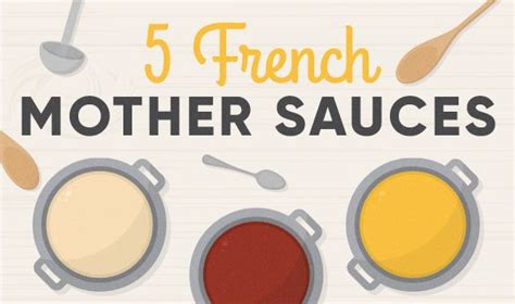 5 Mother Sauces from French Cuisine | Five mother sauces, Sauce, French ...