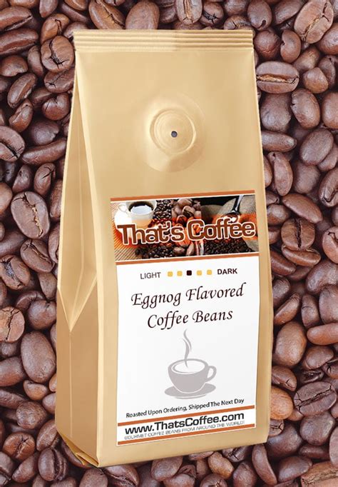 Holiday Eggnog Coffee Beans | Flavored Whole Bean or Ground