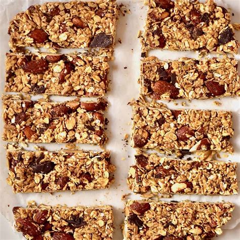 Healthy Chewy Granola Bar Recipe With Dates And Nuts | Deporecipe.co