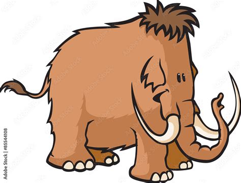 Woolly Mammoth A cartoon Woolly Mammoth Stock Vector | Adobe Stock