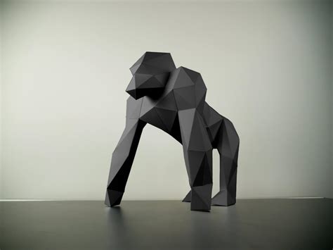 Papercraft Gorilla - Etsy