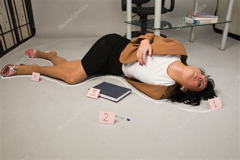 Crime scene in a office Stock Photo by ©Demian 9616400