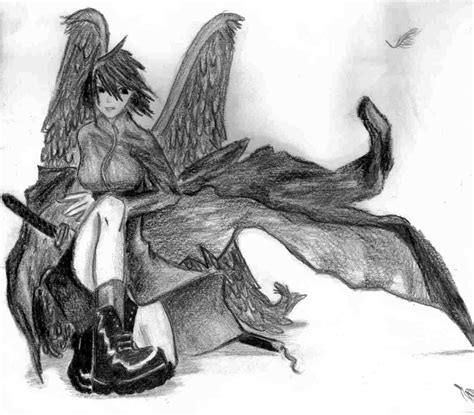 Dark Anime Angel by Heatherenie - Fanart Central